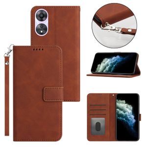 L￤derfodral f￶r Oppo Realme C30 V23 V20 Q5X GT NEO 3 2 9 8 C25 C17 C15 Pro 5G 4G Wallet Phone Case PU med Lanyard