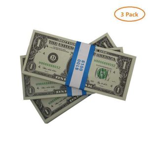 Replica Us Fake Money Kids играет на игрушку или семейную бумагу Paper Paper Banknote 100pcs/Pack247e 2k71a