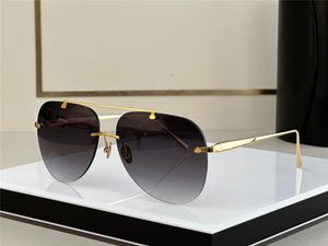 Nuovi occhiali da sole di design alla moda Occhiali da sole HORIZON I occhiali da sole senza montatura pilota stile generoso occhiali da esterno di fascia alta con scatola