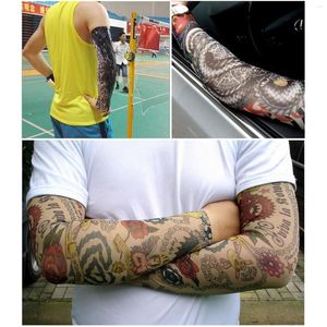 Ginocchiere Manicotto del braccio del tatuaggio Coperture di protezione solare Copertura di raffreddamento a compressione Braccia in alto