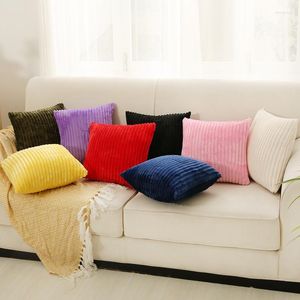 Wholesale Pillow Case Corduroy Cushion Cover Home Decor Covers Plain Striped Throw For Sofa Bed Living Room Decoration