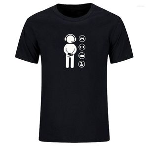 Men's T Shirts Summer 2022 Short Sleeve Casual T-shirt Pure Cotton Print Video Game Controller Fun Your Exclusive