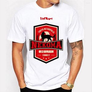 Męskie koszulki haikyuu tshirts Nekoma Volleyball Club Summer harajuku koszulka Męskie Koszulki z krótkim rękawem