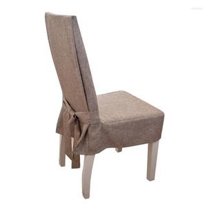 Chair Covers High Quality Dining Cover Upscale Minimalist Style Thick Cotton Linen Coverings