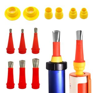 Caulking Gun 22PCS Stainless Steel Caulk Nozzle Applicator Finisher Glue Tool Kitchen Bathroom Sink Silicone Sealant Finishing 221128