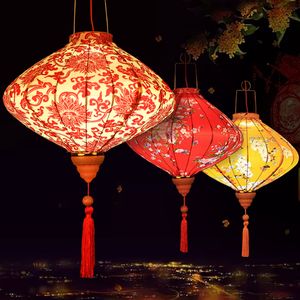 Other Event Party Supplies 12/14 Inch Chinese Silk Lantern Retro Traditional Japanese Vietnam Balcony Spring Festival Wedding Hanging Decor 221128