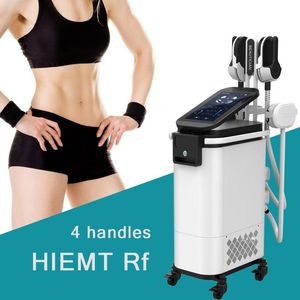 Electrical Muscle Stimulation Slimming With 4 Handles Weight Loss Build Muscle ems neo rf Body Shaping Machine