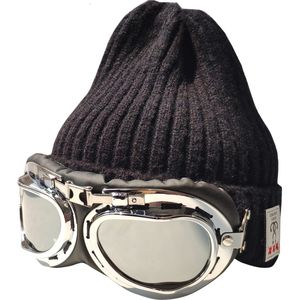 Beanieskull Caps編みBeanie Hat with Glasses Retro Male Woolen Memale Winter Brand Autdoor Warm Ski 221125