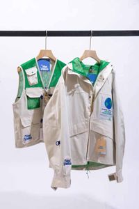 남성 재킷 버전 공동 작업자 1986 Earth Logo Online Ceramics Mountain Jacket 남자 여성 대형 바람 방전