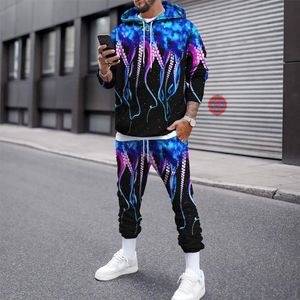 Erkek Trailtsits Erkekler Moda Erkekler Sweatsuit Sportswear Trailtsuit Jogger Suit Hoodie Pants Kış Giyim Sweatshirt Street Giyim