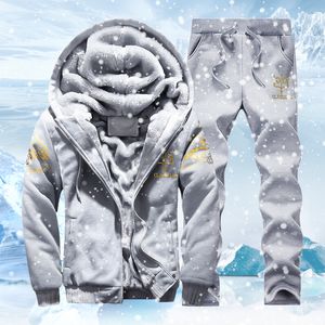 Erkek Trailtsits Plaice Sporting Poleece Kalın Kalın Kapüşonlu Marka Kıyafetli Marka Kıyafet Takım Kış Sweatshirt İçinde Jacketpant Sıcak Kürek 221128
