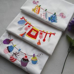 Table Napkin Embroidered Cloth Napkins For Wedding Home Kitchen Cotton Tea Towels On The Tabel 45 70cm