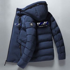 Men's Down Parkas Autumn and Winter Fashion TRAPSTAR Casual Warm Hooded Jacket Waterproof Wind proof Breathable Jacket 221128