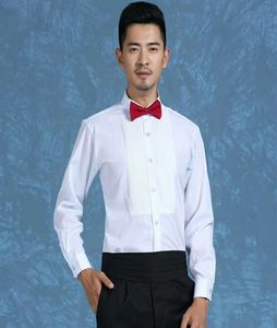 Wholesale whole and retail high quality groom shirts man shirt long sleeve white shirt groom accessories 016034953