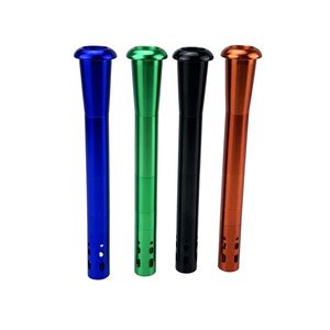 Colorido fumando alumínio portátil erva seca Tabaco Filtro de tubo de água Bongo para baixo caule removível Removável Bongo doward bowl bong bong hookah shisha cigarro titular DHL