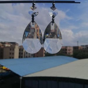 Chandelier Crystal Camal 10pcs 50mm Clear Mesh Drop Hanging Ornaments Lamp Parts Lighting Pendant W/ Chrome/Gold Bowtie Pins DIY