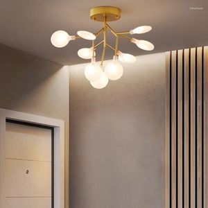 Ceiling Lights Modern LED Creative Tree Branch Chandelier Indoor Lighting Living Room Light Fixtures Bedroom Lamp