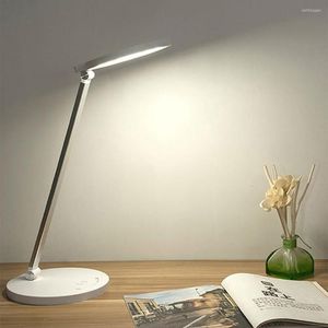 Table Lamps Lamp Desk Wireless Charging Eye-protection 5 Levels Color Temperature Adjustable For Living Room Bedroom Read