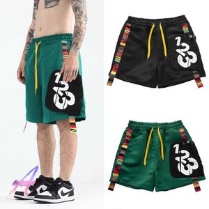 Men's Shorts Street Hip-hop RRR123 Printed String Label Stitching Shorts 1 1high Quality Loose Casual Overalls Short Pants T221129