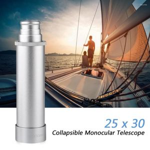 Telescópio 25x40 Pocket Zoomable Monocular Pirata Colapsível Portátil Vintage de mão