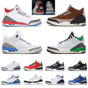 Wysokiej jakości buty do koszykówki Jumpman III mężczyźni kobiety buty do koszykówki Dark Iris Winterized Archaeo Brown Shady Desert Elephant Designer Knicks Rivals Designer Sneakers Trainers