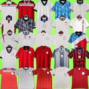 Camisas de futebol retrô da Inglaterra 1966 1980 1982 1984 1986 1988 1990 1992 1994 1996 1998 2000 2002 2004 2006 2010 2012 Uniformes BECKHAM OWEN