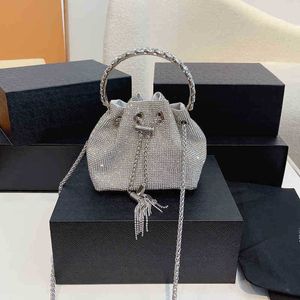 Torby na ramię worki wiadra damskie designerskie torba diamentów TOTE TOAK TASSEL BŁĘDZEJ torebki Crossbody Plecak Plecak torebka 220622