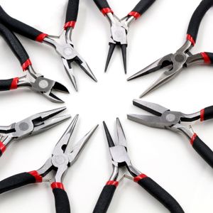 1 Piece Stainless Steel Needle Nose Pliers Jewelry Making Hand Tool Black 12.5cm