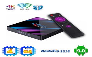 Android 90 TV Box H96MAX 4GB 32GB RK3318 Quad Core Smart TV Box 24G 5G WiFi Bluetooth40 TX3 MINI5199189 on Sale