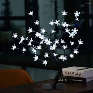 Juldekorationer Upskalig simulering Cherry Blossom Flower Glow Trees 40cm Tall 36 PCS LED NATTY LIGHTS FÖR VÄRKEFÄNKTIN INNEDOR