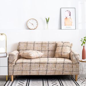 Stol täcker soffa för vardagsrum dekorativa sektionssoffa täcker sockel elastisk lform
