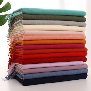 Lenços de inverno lenço para mulheres longas cashmere hijab hijab lady shawl shrap feminino pashmina bandana lenfs echarpe 221129