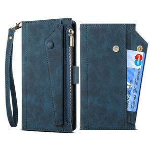 Modne skórzane etui na telefony komórkowe Torebka biznesowa Apple Cross-body Mobile Phone Stand Case Ochronna tylna pokrywa dla IPhone14 13 12 11 plus pro max Opaska na nadgarstek Detal