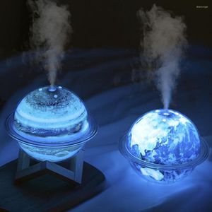 Night Lights Led Colorful Moon Lamp Mute Mini Humidifier Light With Stand For Kids Friends Lover Birthday Gifts
