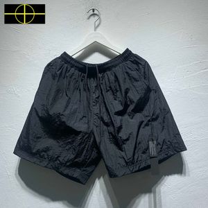 Männer Shorts 22SS Casual Frauen Mesh Atmungsaktive Kompass Patch Stickerei Abzeichen Übergroßen Strand Metall Nylon T221129