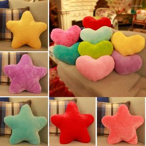 Pillow 1pcs Nordic Heart Plush Cute Star Chair Seat Pad Puffer Sleeping Colorful Doll Soft Gifts Home Decoration