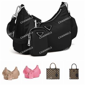 Re-Edition Nylon Shoulder Bag Designer Crossbody Cross Body Bags Luxury Zipper Women Lady Strap Moda Hobo Triangle Pochette Woman Classic Bags