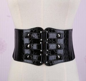 Costume Accessories New Metal Punk Rivet Wide Belts Slim Corset women Cummerbund Strap Belt Waist Female Clothes Accessories