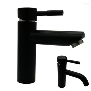 Kitchen Faucets 2 Styles Black Bathroom Basin Faucet 304 Stainless Steel Waterfall Sink Mixer Tap Deck Mounted