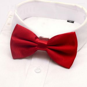 Arco amarra os acessórios de moda sólidos para fatos de casamento festas comerciais smoktie calctie masculino Butterfly Knot Bowties