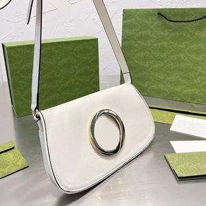 Nuove borse a tracolla per borse da donna da uomo Borsa a tracolla circolare in metallo con lettera Tote Borse con lettera di marca con scatola