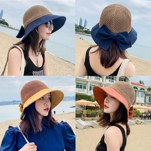 Wide Brim Hats Sun For Women Korean Fashion Breathable Protection Summer Caps Bucket Ladies Beach on Sale