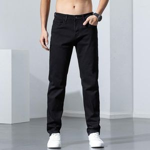Jeans masculinos 2022 Classic Style Moda de negócios masculina Pequenas calças de jeans reta de jeans machos calças de marca