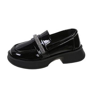 Sneakers Kids Shoes Infrond Casual Footwear Student Princesa Autumn, filho-filho Rhinestone Girls Leather E4995
