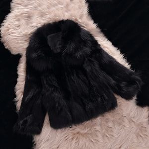 Kvinnors päls faux fluffig kappa vinter lång ärm tjock varm överrock femme rockar elegant outwear jacka 221128