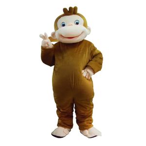 alta qualità costume della mascotte curioso come george costume da festa in maschera costume di carnevale con