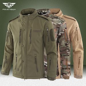 Mens jaquetas jaqueta tática masculino de tubarão militar de casca macia e impermeabilizada casacos de casacos do exército Bomber Multiplesked Bomber 221129