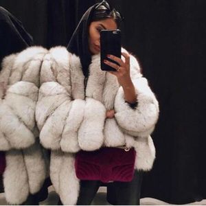 Women s Fur Faux Winter Warm Plush Coat Luxury Soft Jacket High Quality Women Thick 221128