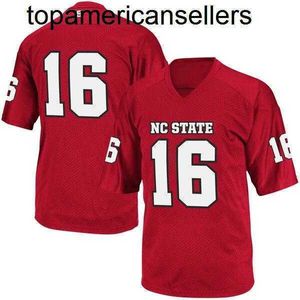 Пользовательский NCAA NC State Wolfpack Ваше имя S-6xl White Red 9 Bradley Chubb 17 Philip River