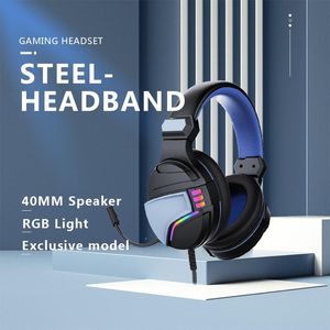 RGB Game Headphones Gaming Headsets Bass Stereo Over-Head Earphone Casque PC Laptop Microphone Wired Headset For Computer PS4 Xbox